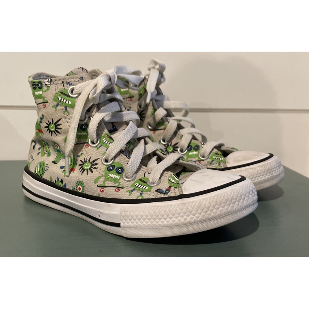 Converse Chuck Taylor High Top All Star Creature Alien Green  SIZE 12